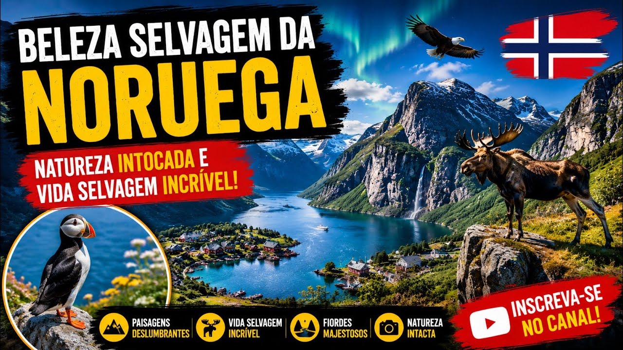 🎥 Beleza Selvagem da Noruega | Natureza Intocada e Vida Selvagem Incrível 🇳🇴🌿