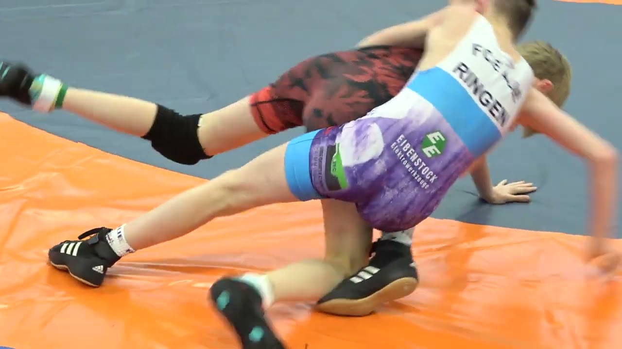 Wrestling / Ringen,  Sparkassenpokal Jena 2025, Freestyle, U12, 30 kg, Nicolay -  Lang