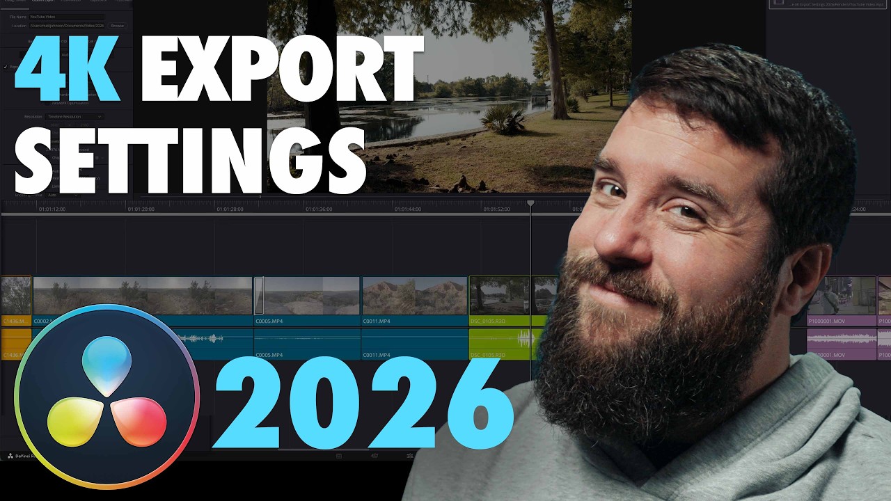 Best 4K Export Settings For DaVinci Resolve 2026