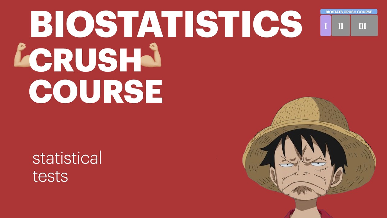 USMLE STEP1/2 BIOSTATS CRUSH COURSE: statistical tests