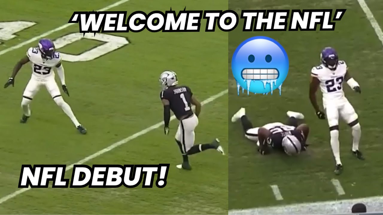 Andrew Booth 🔥 &lsquo;ROOKIE&rsquo; NFL Debut Vs Raiders | Vikings vs Raiders Preseason Highlights (WR vs CB)