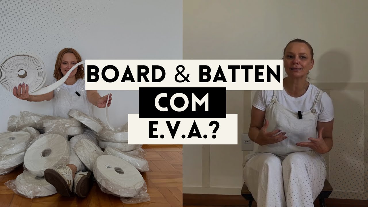 Decoração Barata! Como Fazer Board & Batten com EVA (Fácil e Rápido!)
