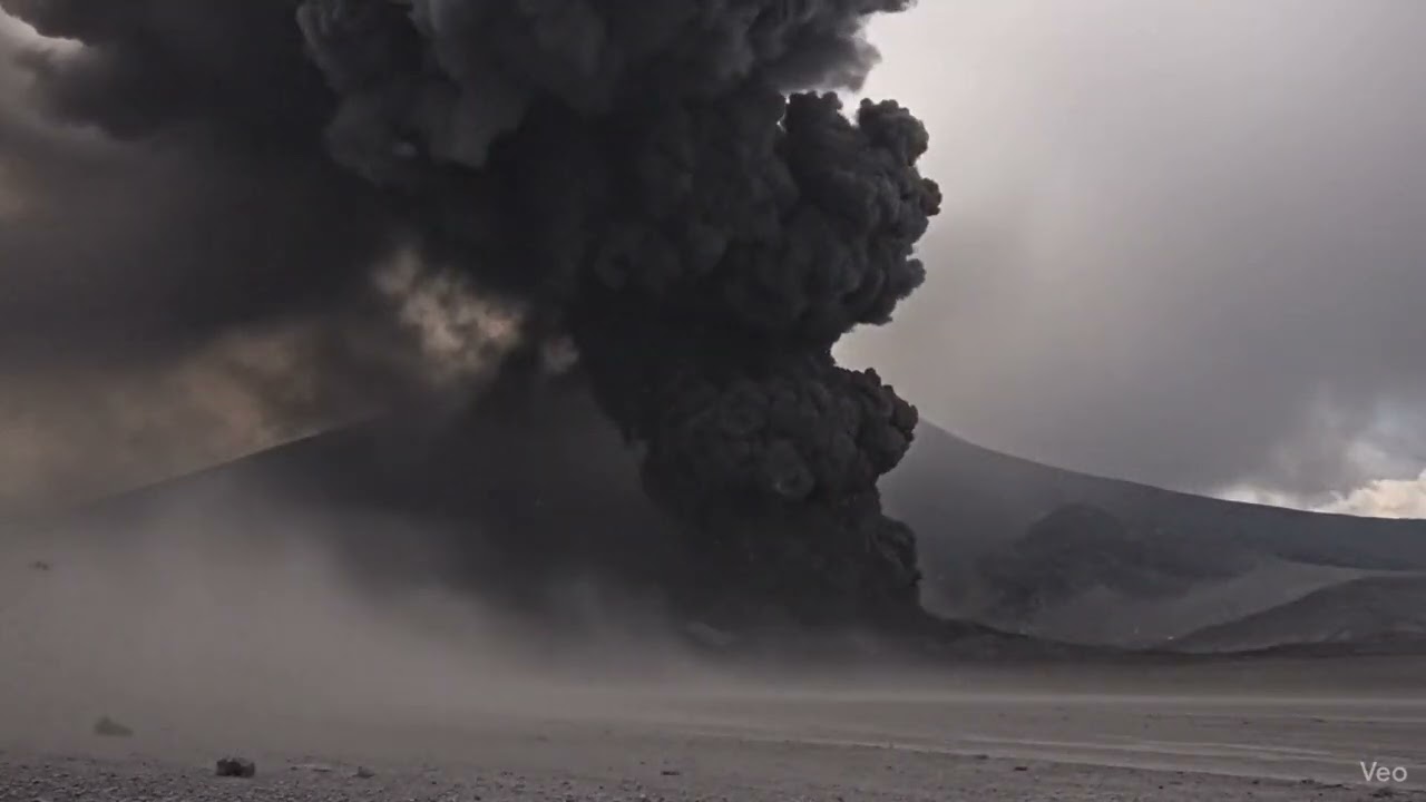 Massive Volcano Eruption in Ethiopia! Ash Cloud Explodes Into the Sky 🌋⚠️