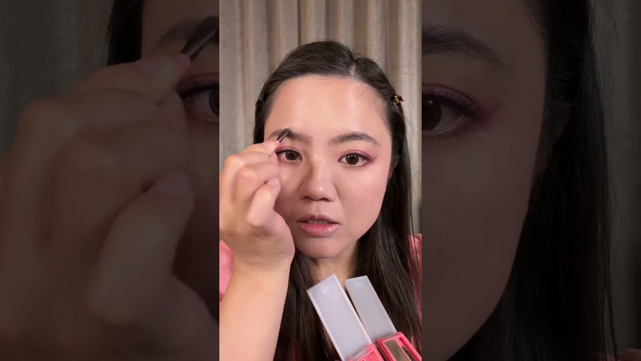 好像不太好用的眉粉😅｜原來是刷具的問題😶😶｜ZA 3D立體持色眉彩盤