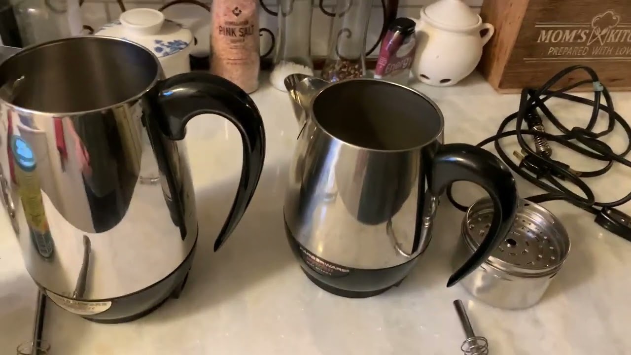 Vintage 8 Cup Farberware Percolator 138B - Cleaning and First Perk