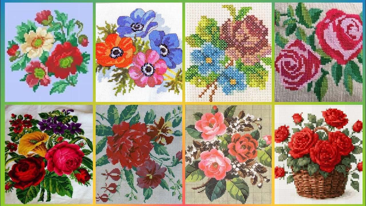 #1 Stunning & Elegant Cross stitch patterns/Charsuti Embroidery Design Ideas Hand made Embroidery