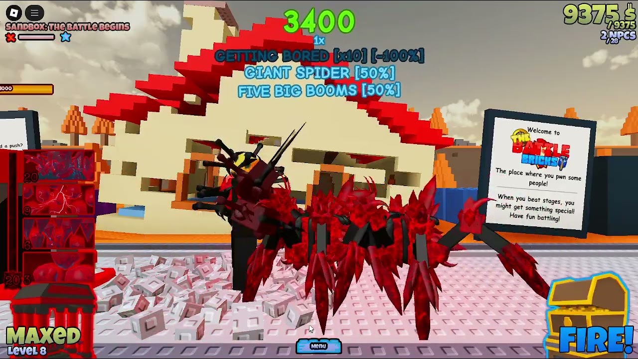 Tarnished Sword VS 2 spider demon things | The Battle Bricks (CRIMSON SKIES SPOILERS)