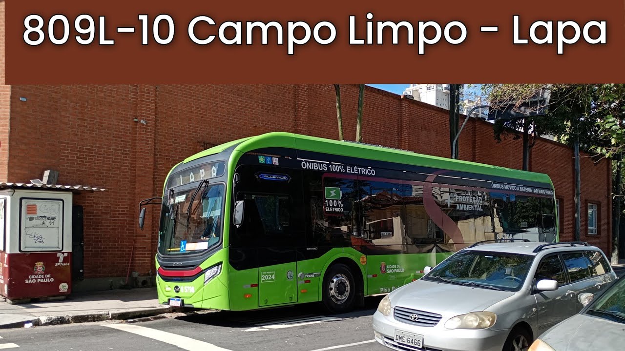809L-10 Campo Limpo - Lapa. Trajeto da Linha.