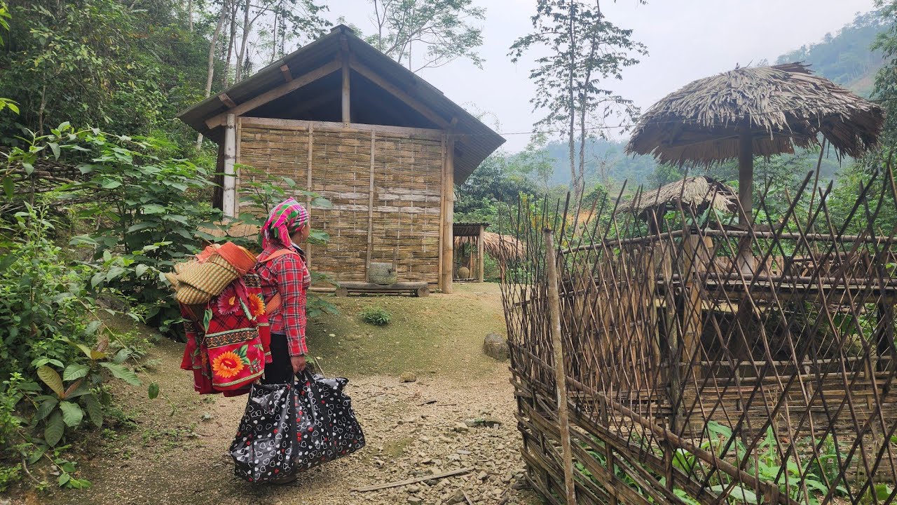 Poor girl living outside the abandoned house, has returned home to build a life new - Ly Thi Phuong