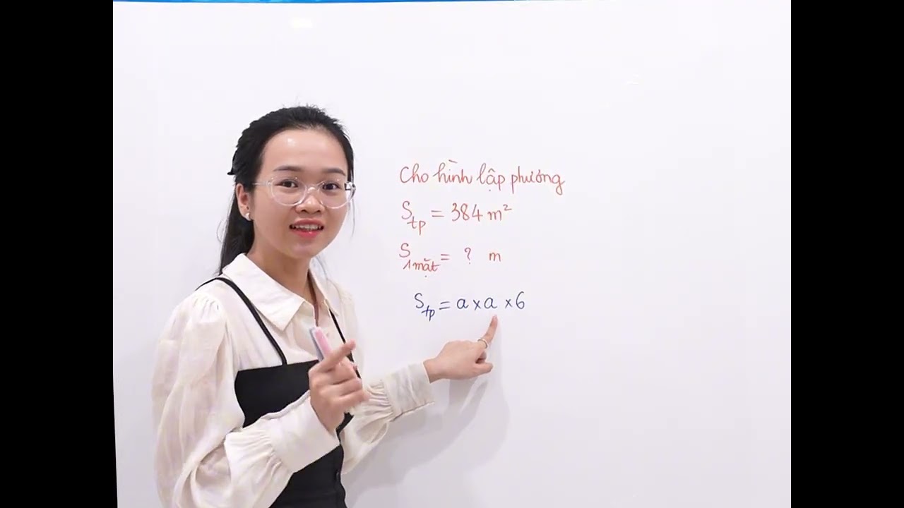 Toán 5: Tính diện tích một mặt hình lập phương