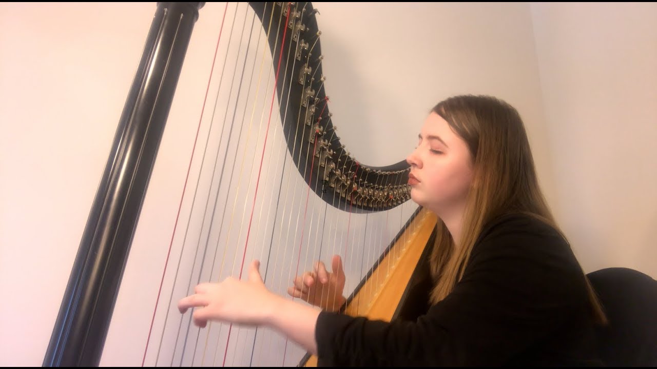 lovely - Billie Eilish & Khalid (Harp Cover by Arianna Worthen)