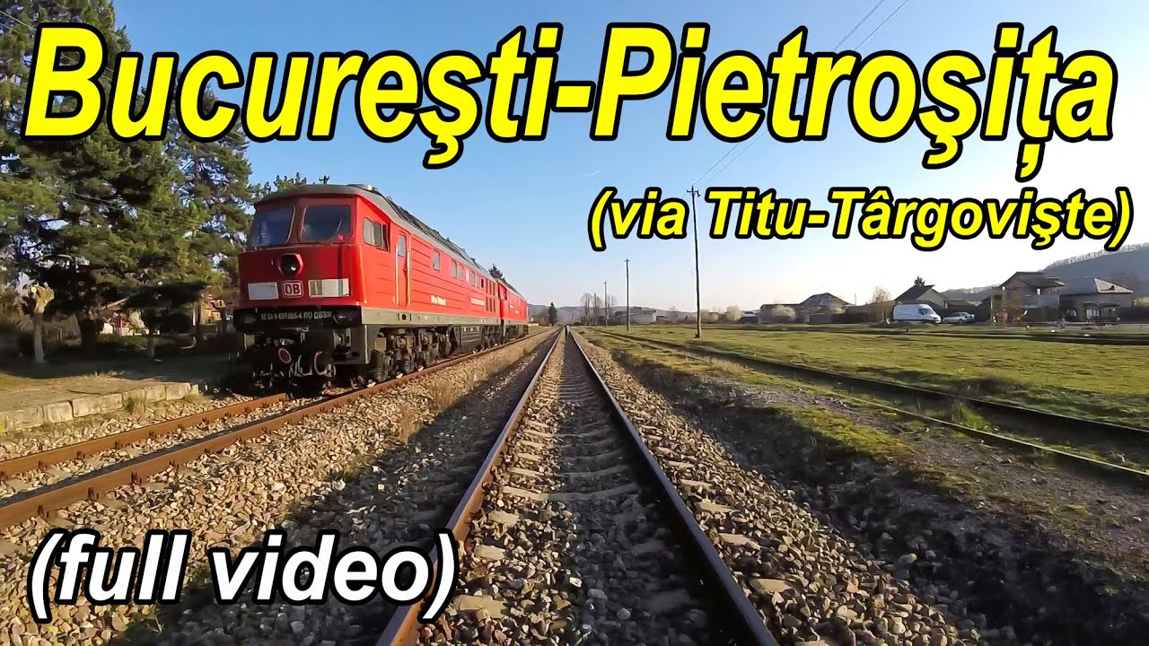 Bucuresti-Pietrosita Rear View-Zugfahrt-Trainride
