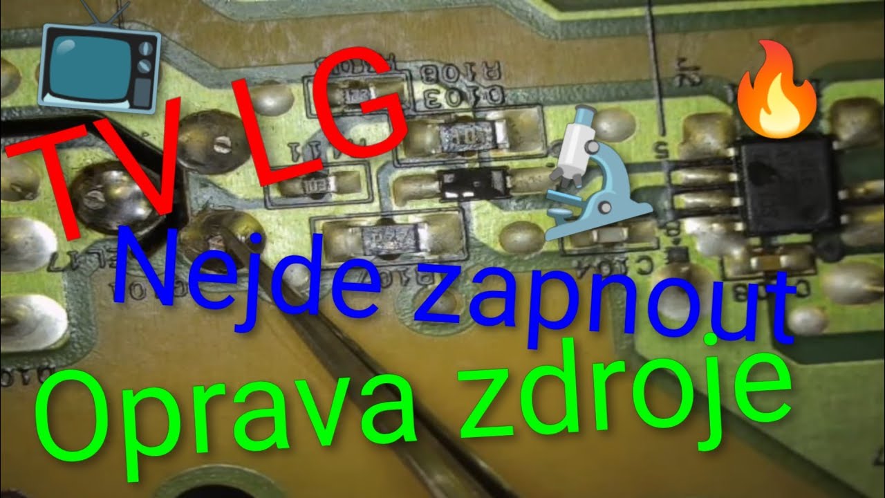 TV LG - Nejde zapnout a buzení totálně vypálené