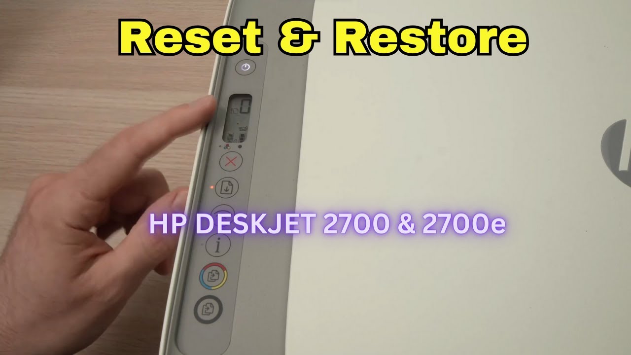 Hp 2700 & 2700e Printer Hard Reset and Restore to Factory Defaults.