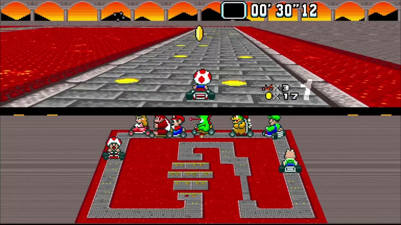 Super Mario Kart Hack: Limited 8 Classic / in HD 16:9 / SNES / bsnes