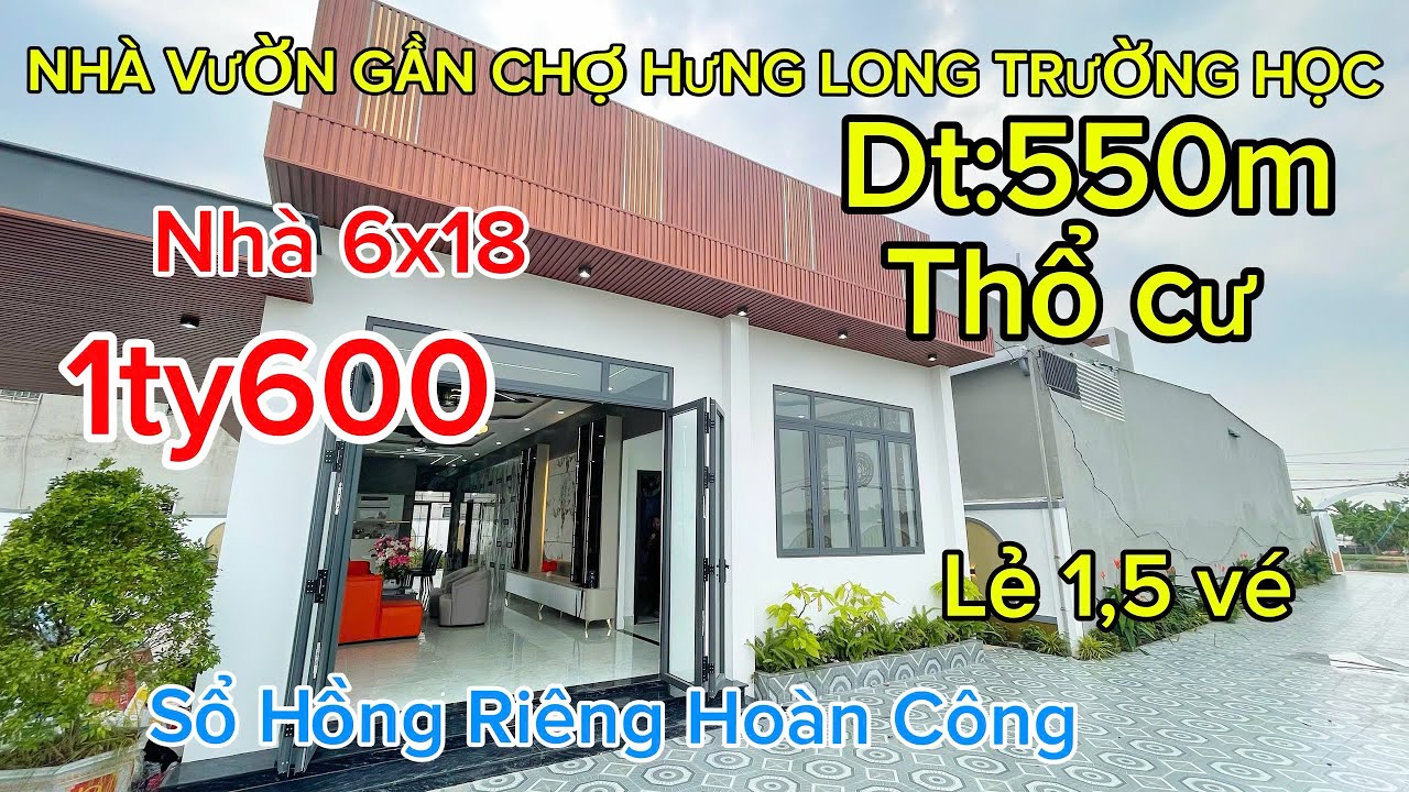 Tập 085 : Nhà Vườn Thoáng Mát Gần Chợ – Trường Học – 550m² Thổ Cư
