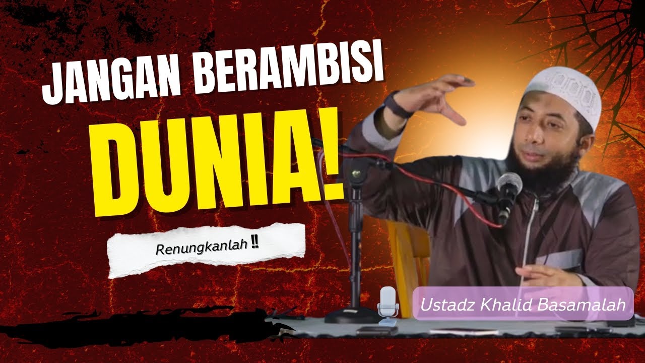 KAJIAN SUNNAH : CARA AGAR TIDAK SEDIH JIKA HARTA TIDAK KITA MILIKI USTADZ KHALID BASALAMAH