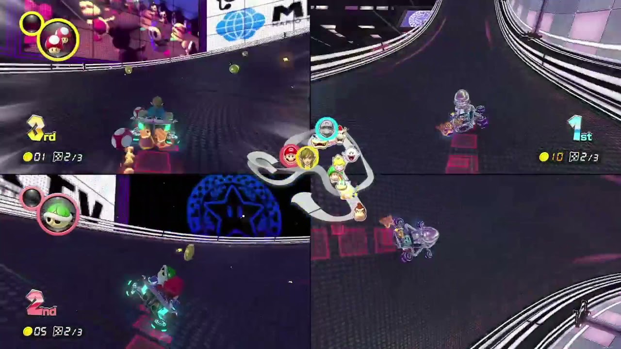 Mario Kart 8 Deluxe - 3 Player Star Cup 150cc Gameplay - Nintendo Switch