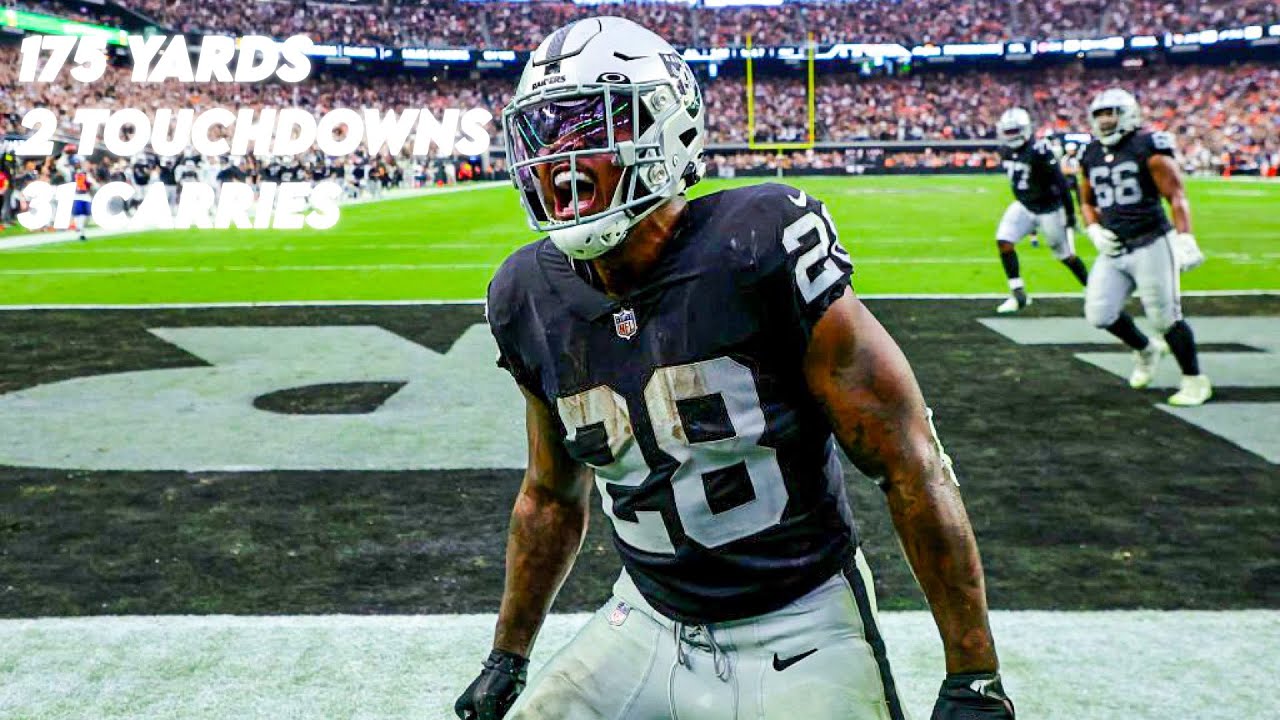 Josh Jacobs Carries the Raiders || Full Highlights Vs Broncos Week 4 2022