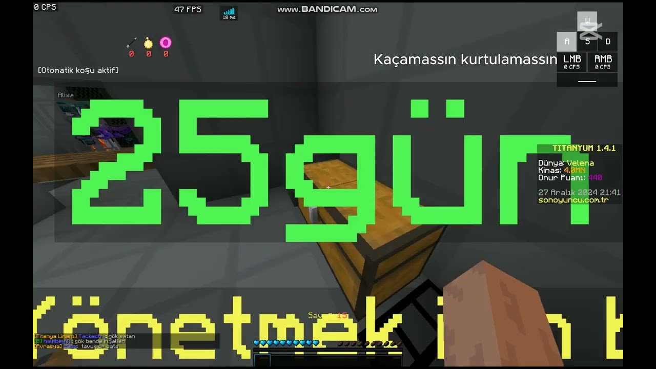 titanyum kan cekme gok v gok karısık pvp