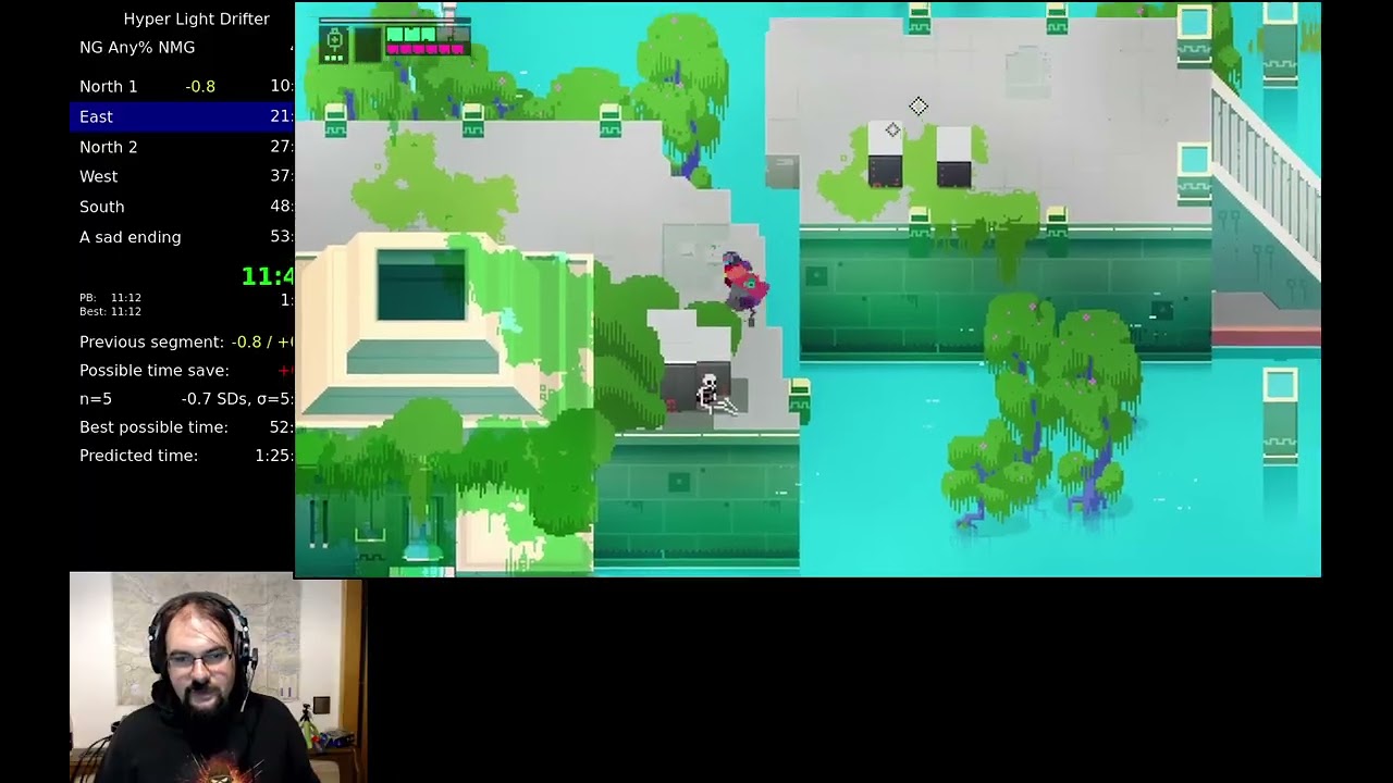 Hyper Light Drifter speedrun - any% NG NM - 49:59 (RTA)