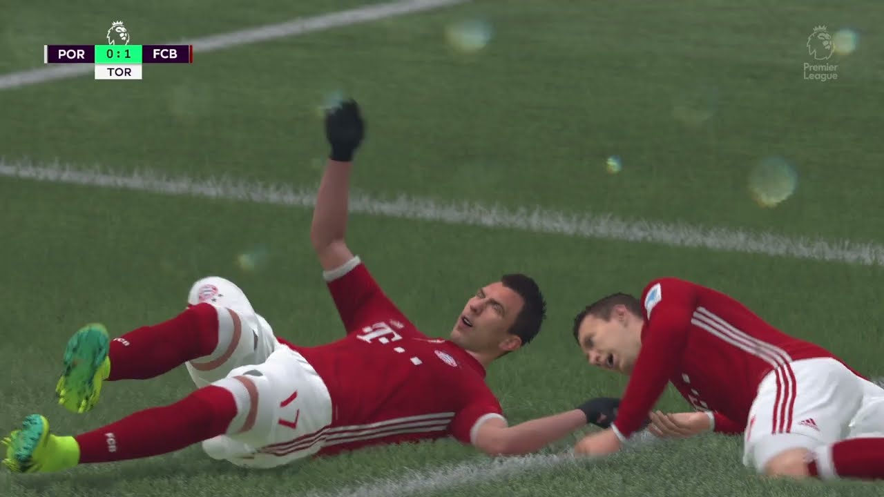 Марио Манджукич забивает гол за «Баварию» в матче против «Порту» — FIFA 17, режим карьеры, Суперлига