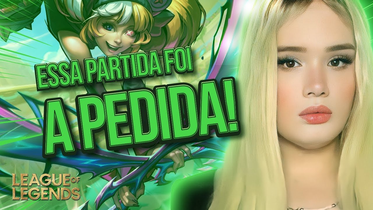 LOL: ME PAGARAM PRA JOGAR DE GWEN E EU FIZ A BARBA, CABELO E BIGODE CARREGANDO SOZINHA! | Sabrinoca