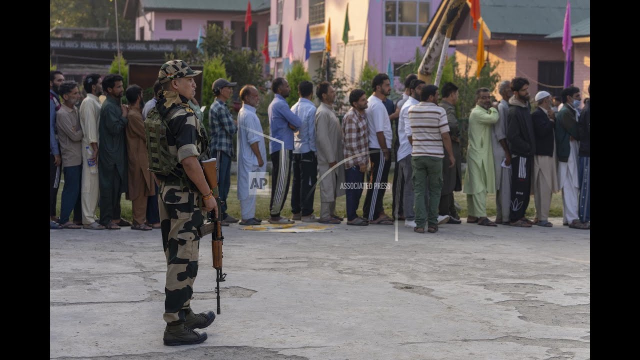 India-controlled Kashmir goes to polls, with residents voting for restoration of statehood