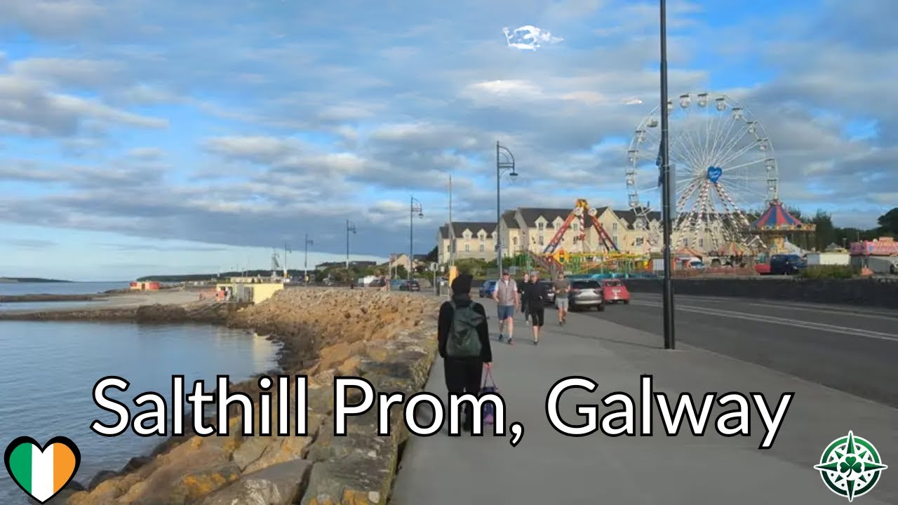 🇮🇪  🚶Walk Along Salthill Promenade | Galway, Ireland