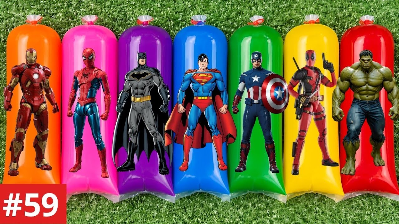 MISSION WATER COLOUR AVENGERS SUPERHERO CHALLENGE MARVEL :SPIDER-MAN, HULK, DEADPOOL, VENOM, BATMAN