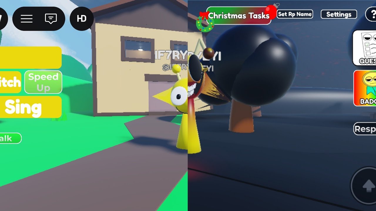 Eu jogando sprunki rp como simon REALM 