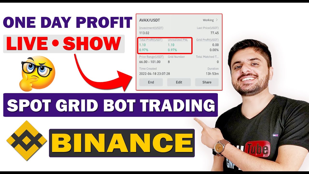 Binance Spot Grid Bot Trading | AutoBot One Day Profit | Live Show Result #binance