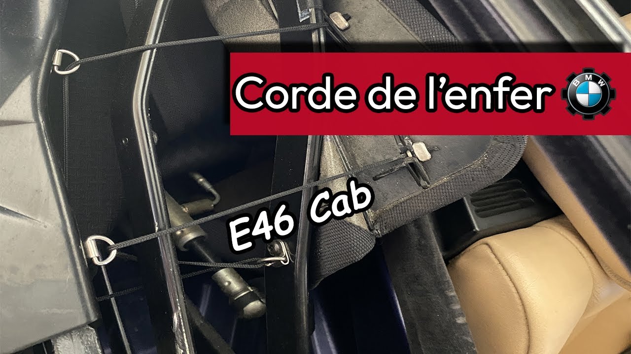 Réparation des volets et ficelles de capote sur E46