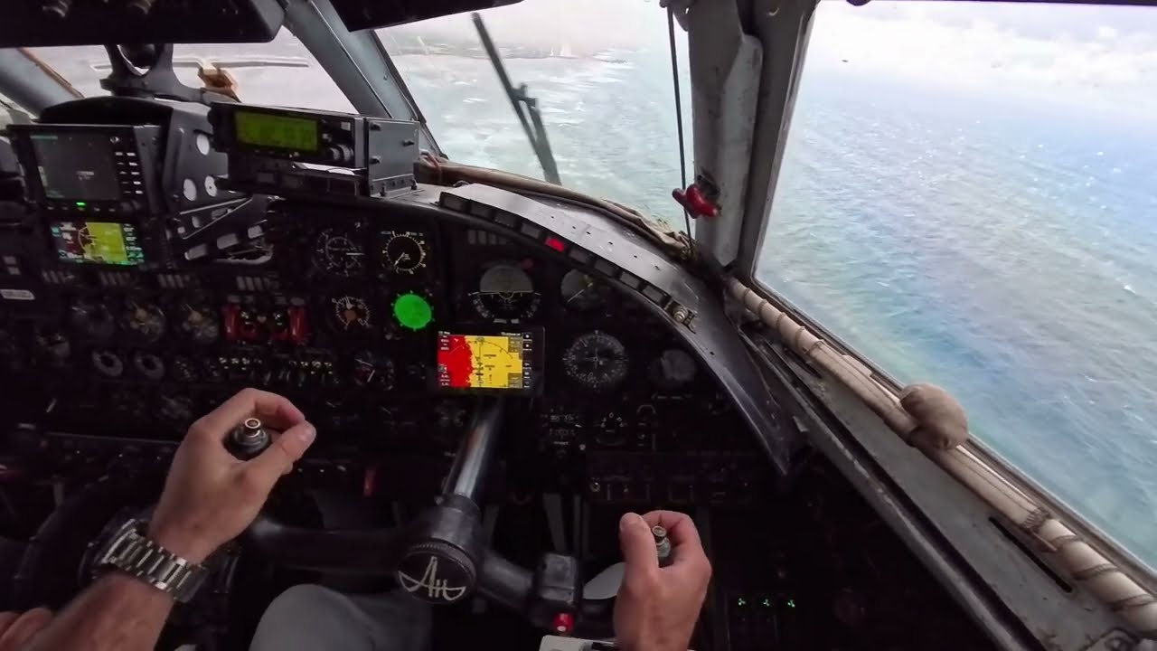 AN-26 Takeoff in Baledogle, Rainy Tail-crosswind Landing in Mogadishu HCMM - Real Cockpit Footage