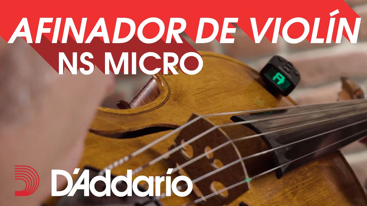 Como afinar el violín y la viola con Oriol Saña y el afinador / metronomo D'Addario NS Micro
