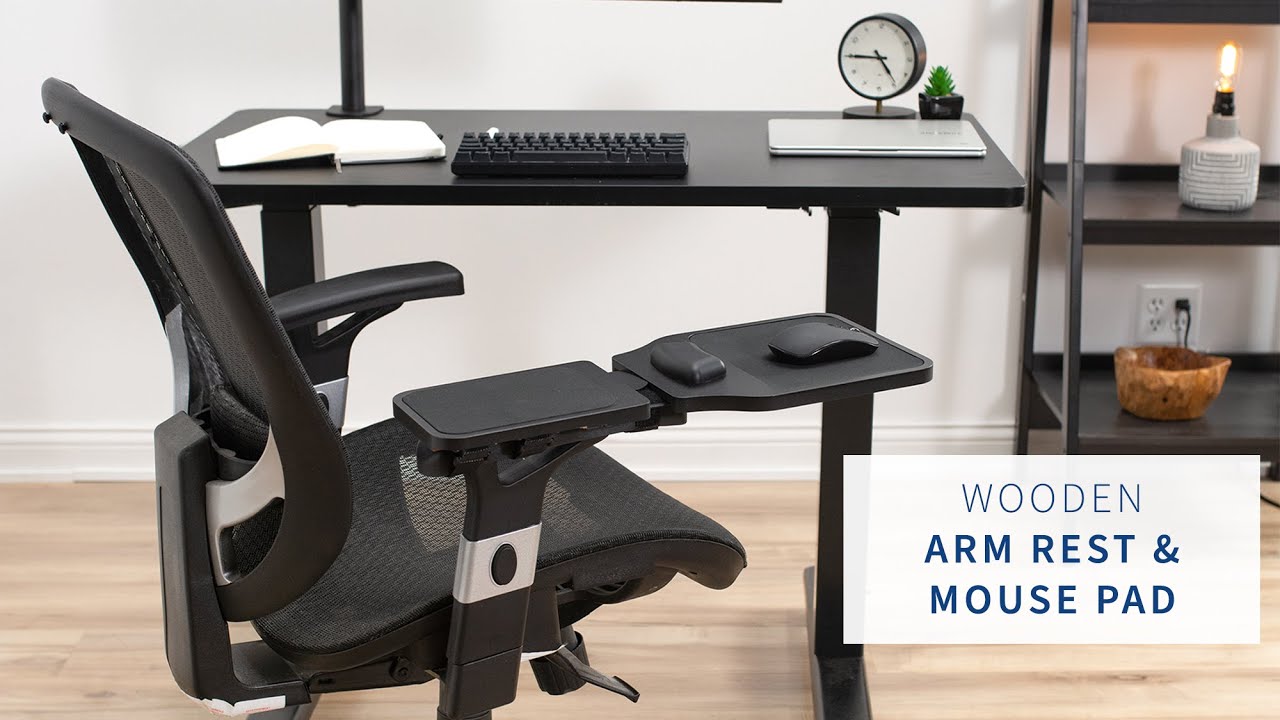 MOUNT-MS02D Wooden Arm Rest and Mouse Pad by VIVO