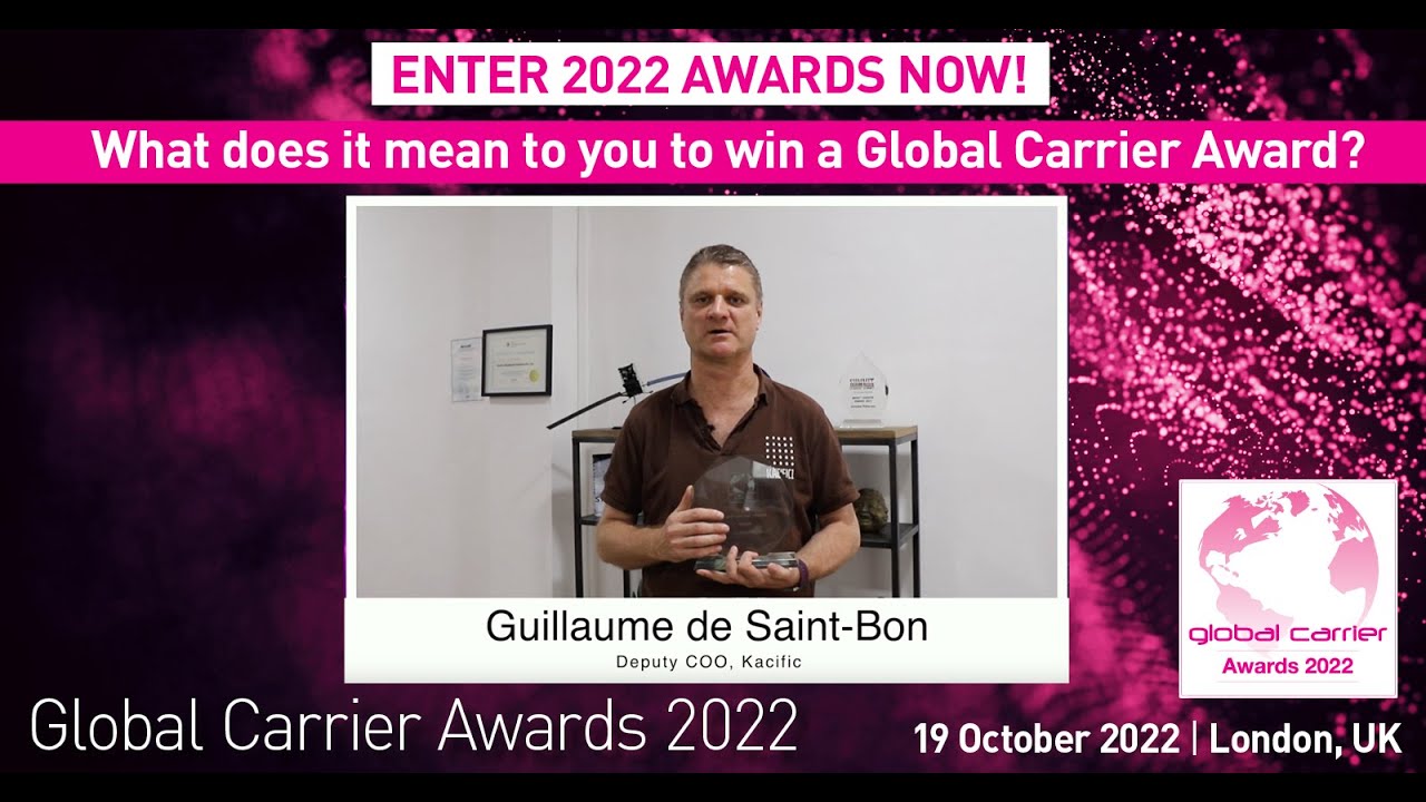 Global Carrier Awards 2022: Guillaume de Saint-Bon, Deputy COO, Kacific | Capacity Media