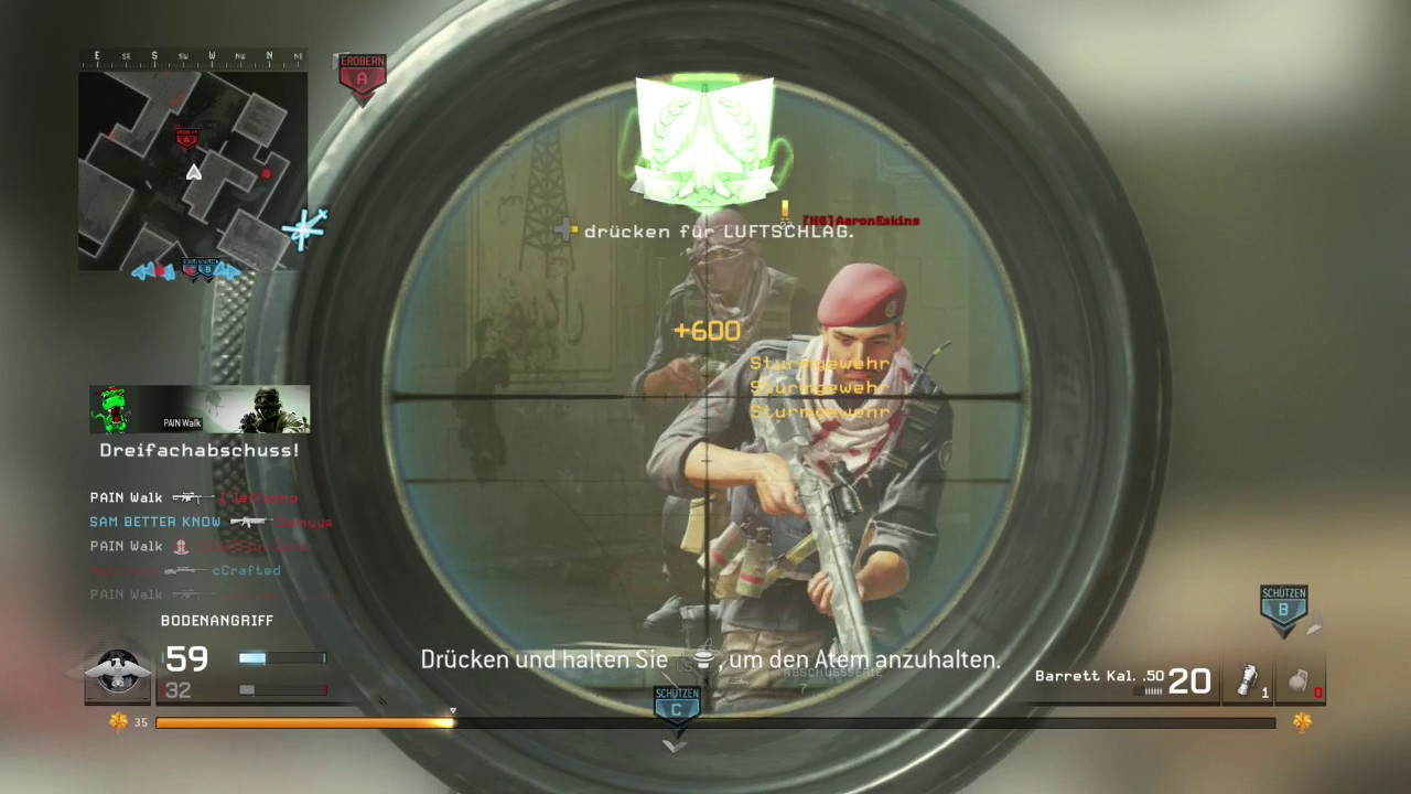 Modern Warfare Remastered 7men M40 Barrett Swap with +20