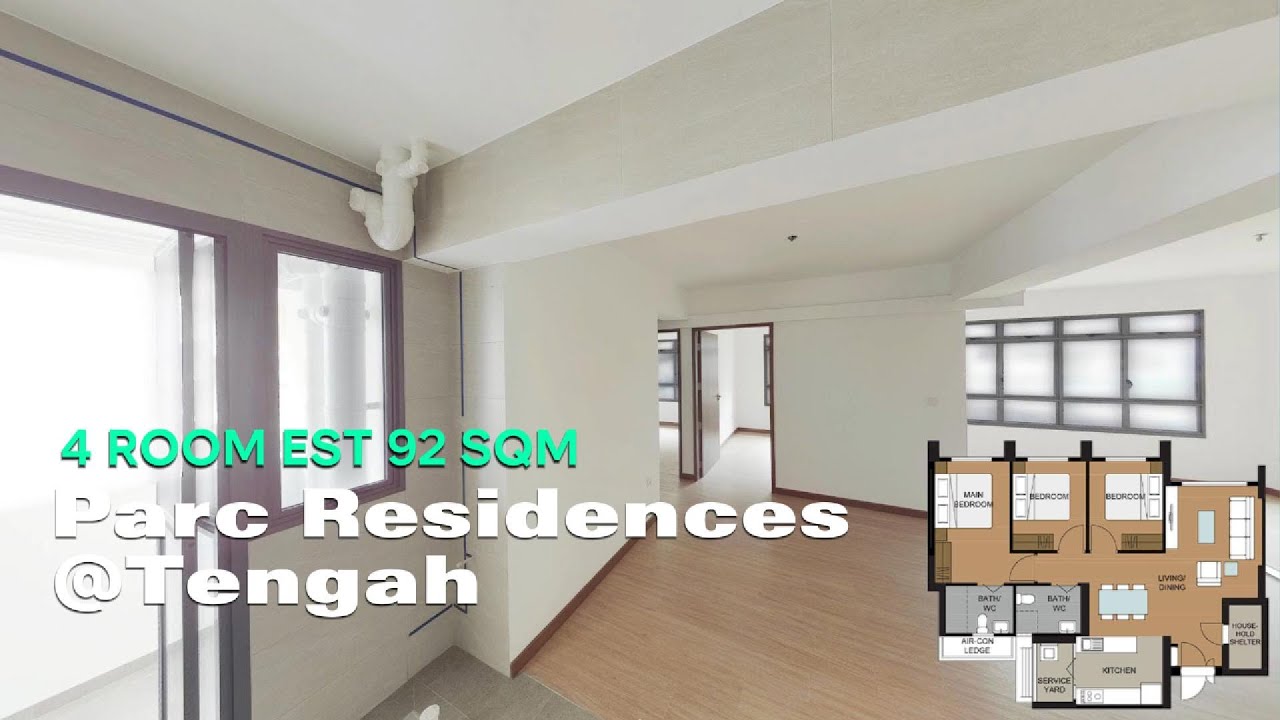 Parc Residences @ Tengah 4 Room, Est 92 SQM Virtual Tour