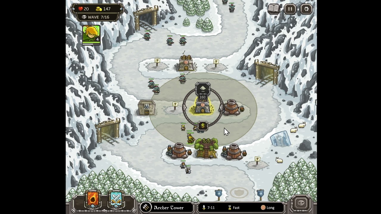 7 - Kingdom Rush - Coldstep Mines Campaign Hard