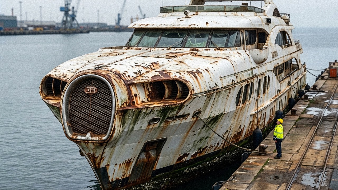 4K Full Restoration of the Bugatti Yacht Abandoned for 30 Years at Sea