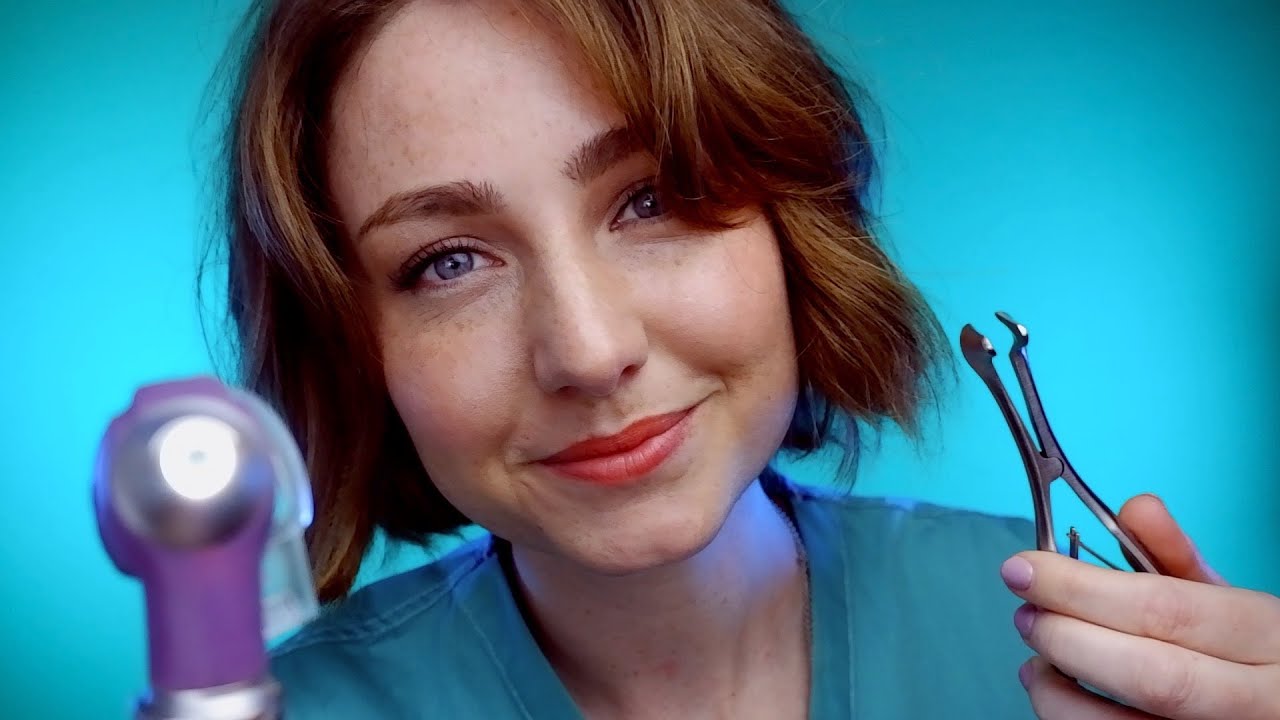 ASMR - Ears👂, Nose👃 and Throat👄 Exam🩺 with Dr. Hastings 👩‍⚕️