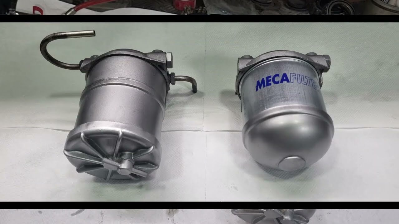 Restauración del filtro de gasoil y decantador de Land Rover Santana