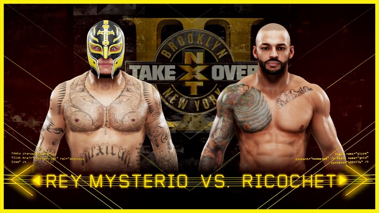 WWE 2K19 PS4 - Рей Мистерио против Рикошета - Один на один матч