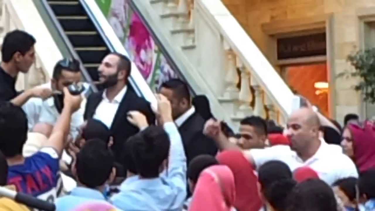 محمد عساف وسلمى رشيد في ميركاتو مول في دبي . 14.08.2013