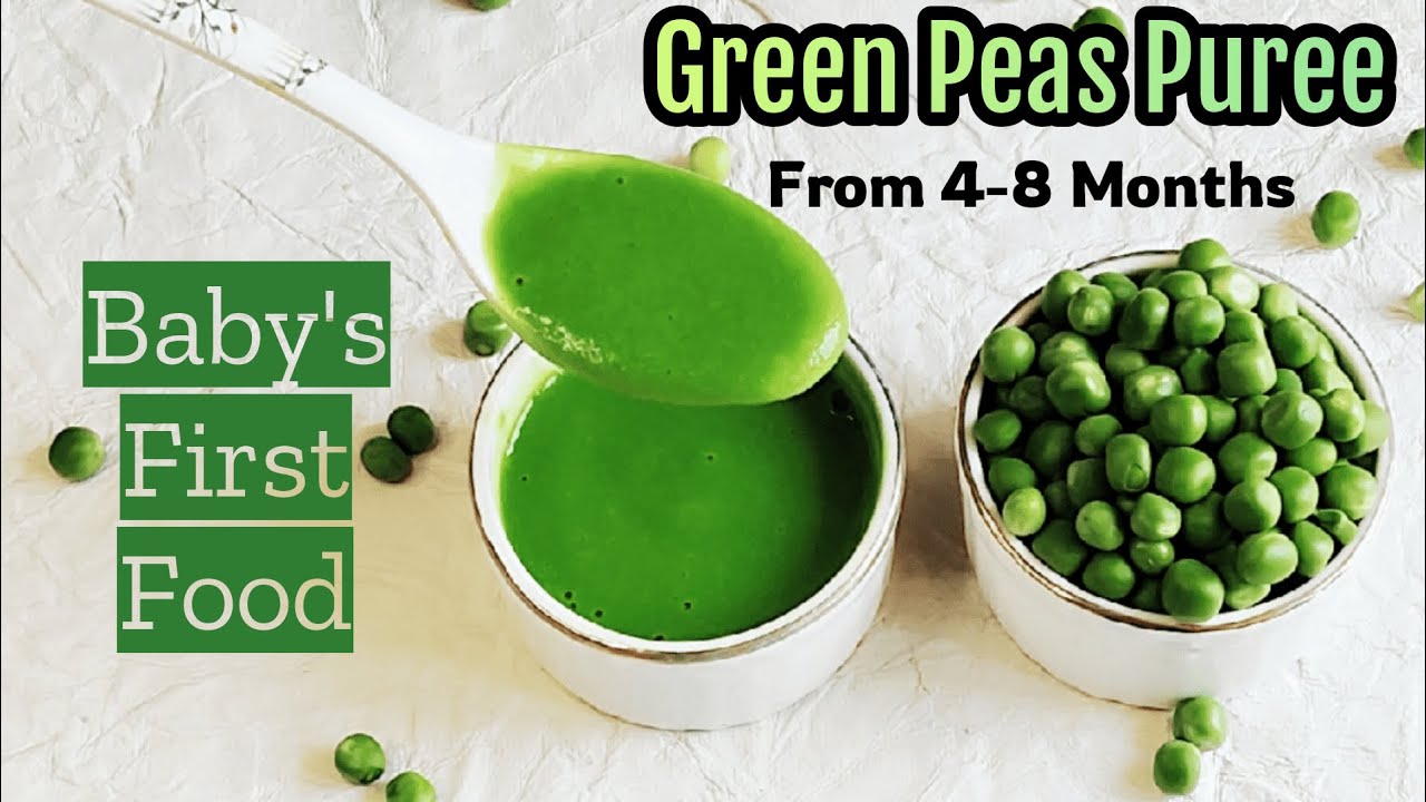 Green Peas puree for babies/ 4 - 8 Months Baby Food/ Baby's First Food Ideas/ Vegetable Puree