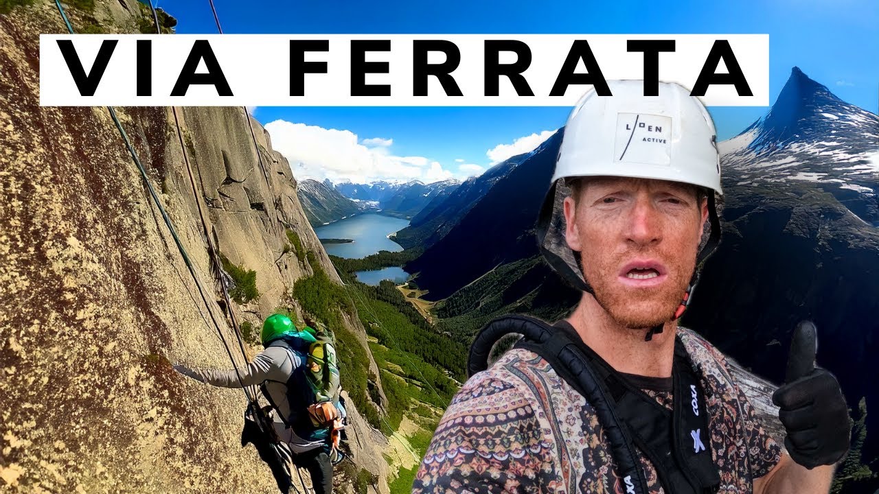 Jeg går Via Ferrata Loen Svart Løype