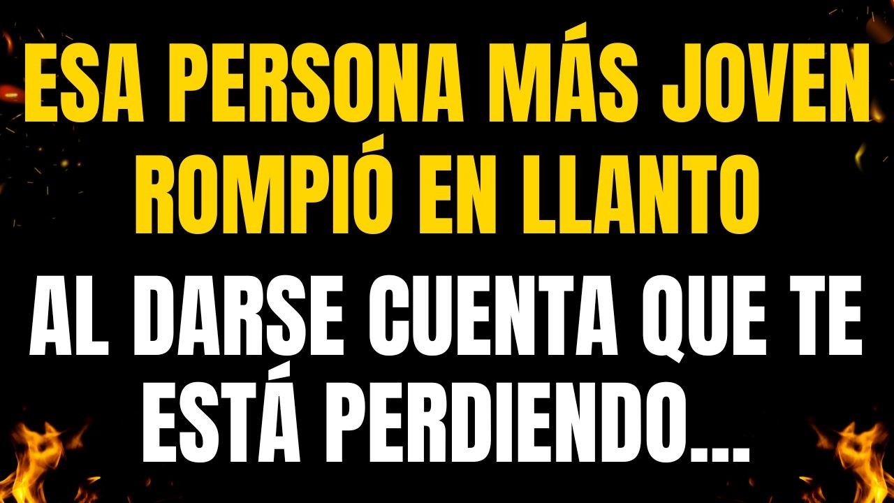 ¡MENSAJES DE LOS ÁNGELES PARA TI! ESA PERSONA MÁS JOVEN ROMPIÓ EN LLANTO AL DARSE CUENTA QUE TE ESTÁ