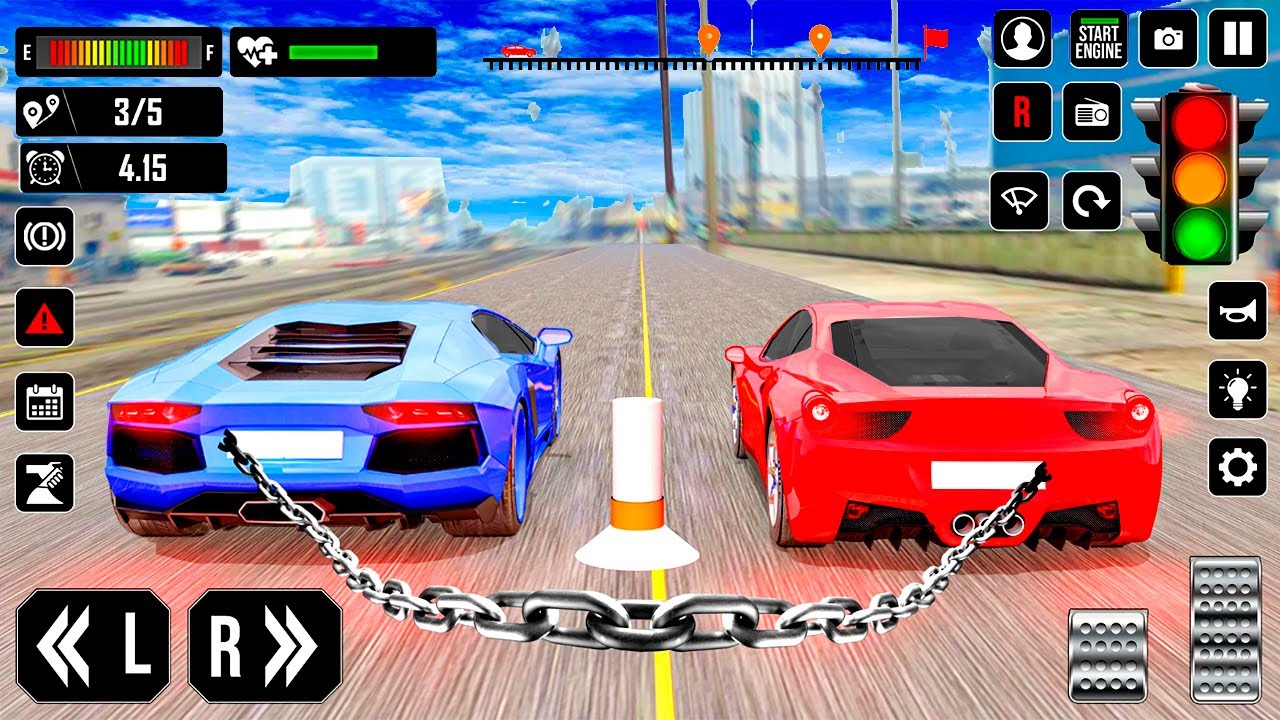 Juegos de Carros - Police Van Racing Capitulo 8 - Carros Deportivos Recorriendo Pistas Increibles