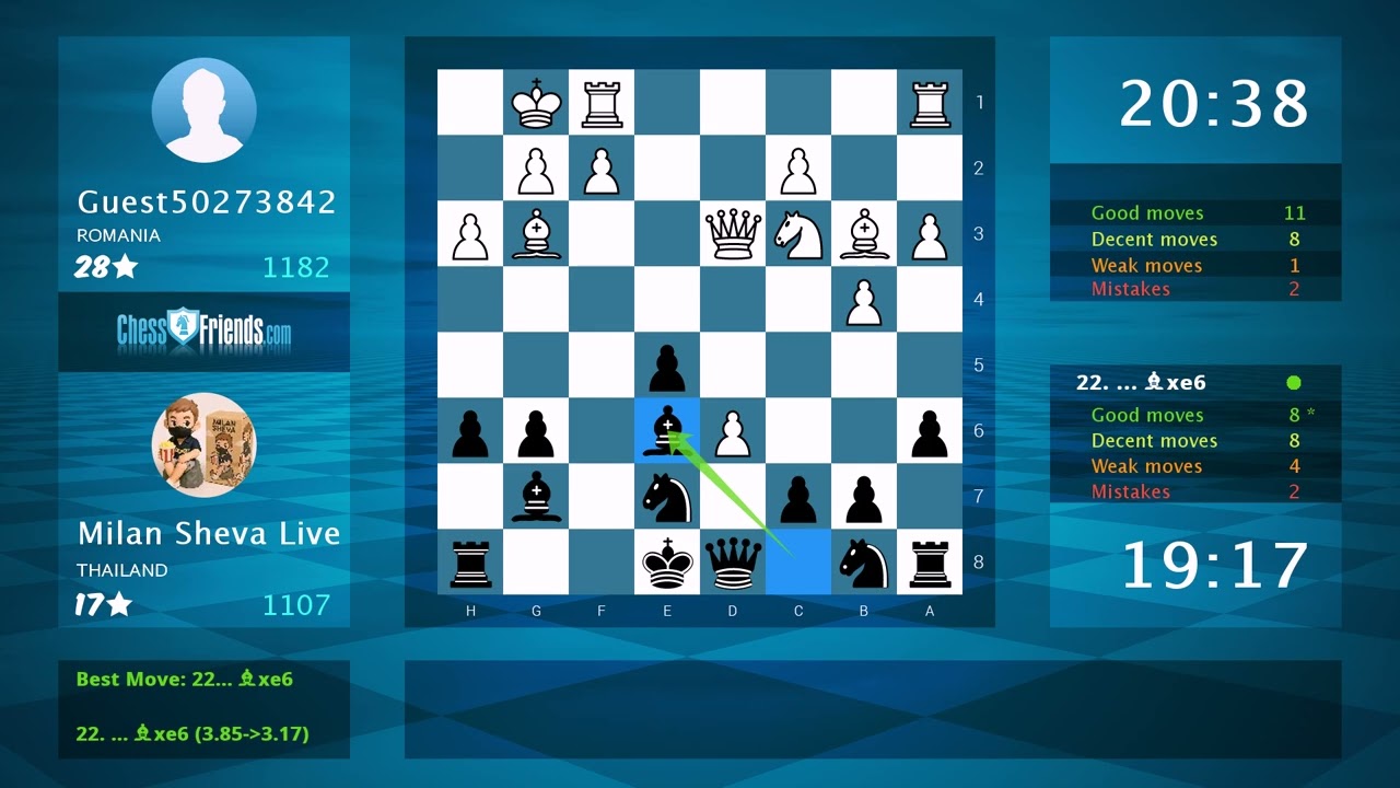 Chess Game Analysis: Guest50273842 - Milan Sheva Live, 0-1 (By ChessFriends.com)